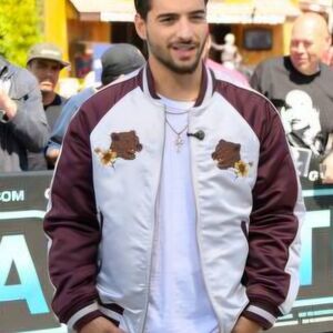 Urban Outfitters Satin Letterman Jacket